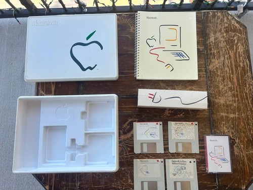 Scatola software vintage apple - software,