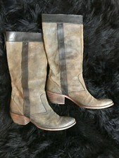 GAIA D'ESTE ORIGIN CAMPEROS BLU GRIGIO TEXANO WESTERN COWGIRL CAMOSCIO DONNA 37