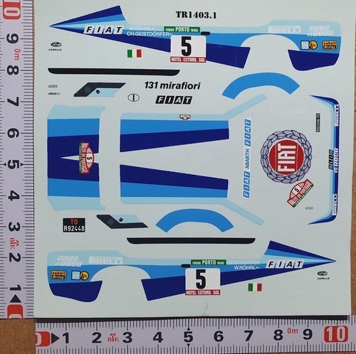 Decals fiat 131 - 1/43, abarth