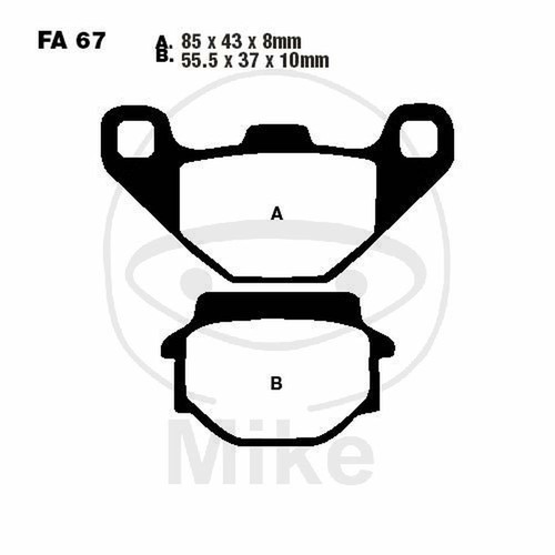 Coppia pastiglie ebc fa067 - coppia,