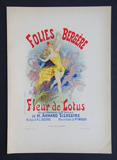 CHERET Lithographie orig 1895