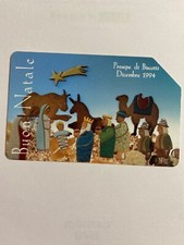 scheda telefonica buon natale - presepe di biscotti, dicembre 1994 - 5000 L.  