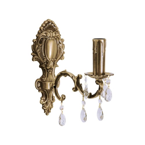 Applique ottone cristallo - applique,