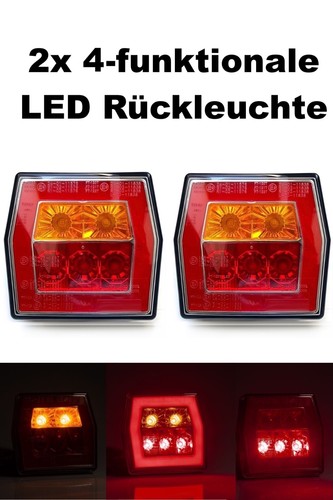 Funktionale led luce - 4-funktionale, 12v