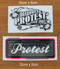2 adesivi sticker protest surf