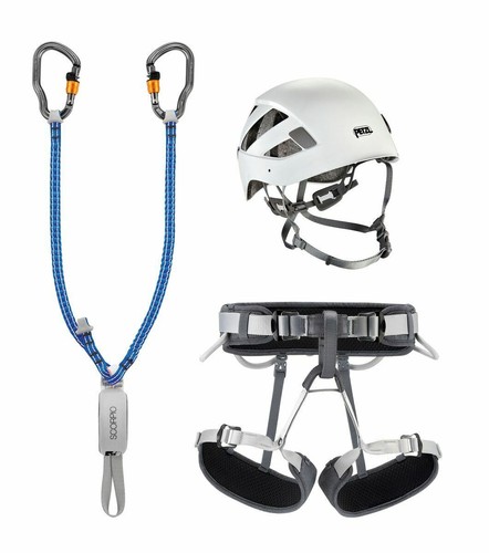 Set kit via ferrata - via, petzl