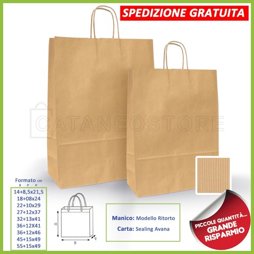 Borse shopper carta manico - di,