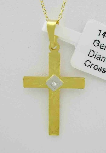Ciondolo croce diamante - ciondolo,