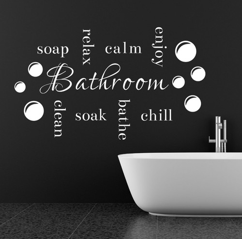 Adesivo intaglio mano bagno - adesivo,