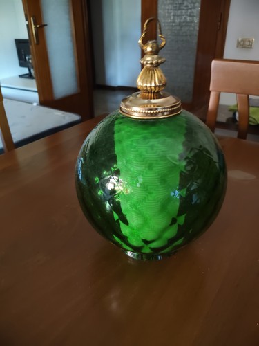 Lampadario ottone con sfera - ottone,