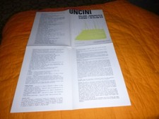 GIUSEPPE  UNCINI  POSTER  MOSTRA  1969 SALONE ANNUNCIATA MILANO
