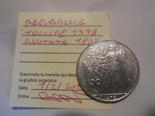 Repubblica italiana moneta 100 - repubblica,