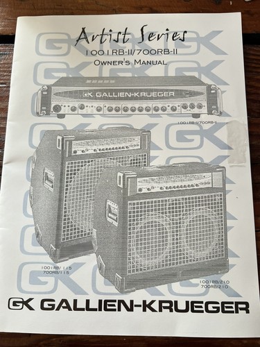 Gallien krueger amplificatore - gallien-krueger,