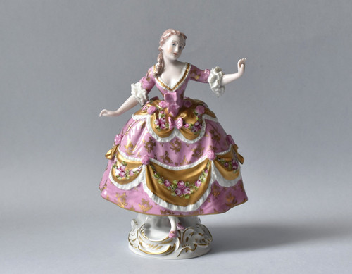 Statua porcellana potschappel - porcellana,