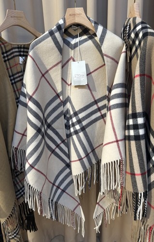 Poncho burberry con - con, frange