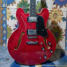Custom ES-335 Cherry Red Semi