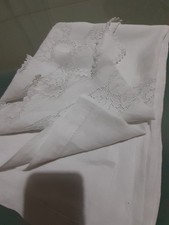 2 Lenzuola Di Lino ricamate a
