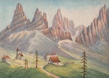 Quadro acquerello SAN MARTINO