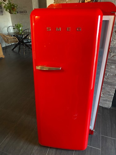 Porta smeg fab28 rossa - smeg,