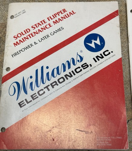 Williams pinball flipper stato - williams,