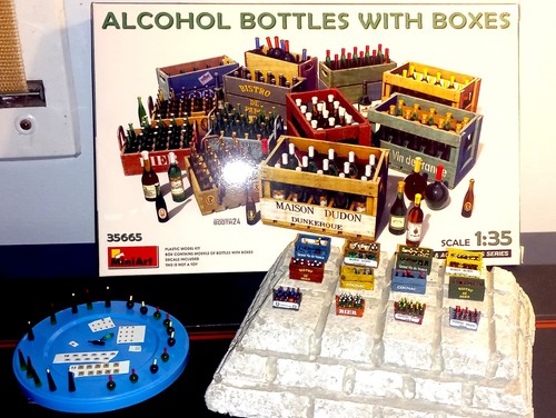 Alcohol bottles with boxes - alcohol,