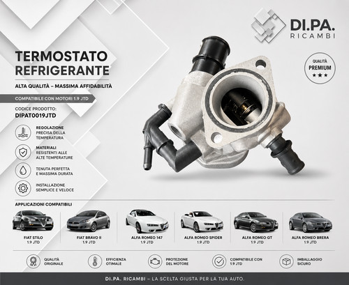 Termostato refrigerante fiat - termostato,