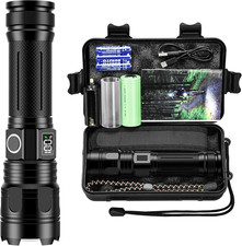 Torcia LED Ricaricabile Potente Professionale 500000 Lumen 5000 Mah Impermeabile