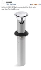 3 Kohler K-25322-CP Scarico