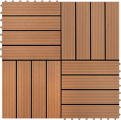 11x piastrelle wpc set 30x30cm - 11x,
