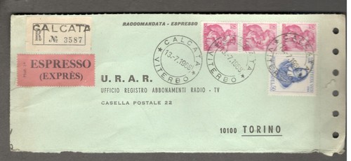 1968 italia raccomandata - 1968,