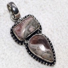 Ciondolo lungo rodocrosite