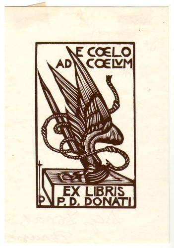 Diego donati exlibris für p - donati:,