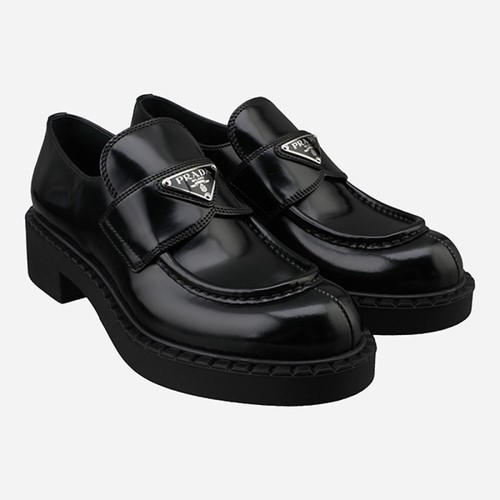 Prada brushed leather - leather, loafers