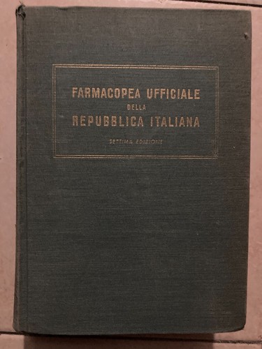 Farmacopea ufficiale della - farmacopea,