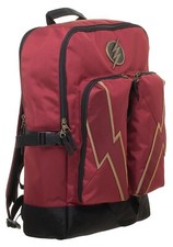 DC Comics The Flash Double Pocket Retro Red Laptop Backpack