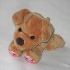 Peluche cane cucciolo marrone