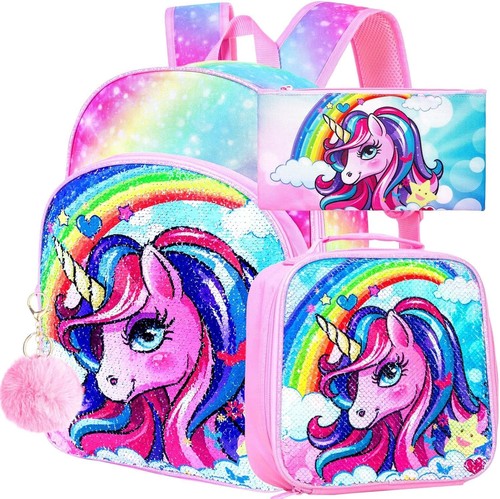 3pcs zaino unicorno - zaino, unicorno,