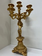 CANDELABRO IN FERRO DORATO