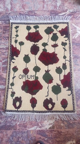Tappeto oppio afgano fatto - , a