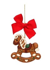 THUN Addobbo natalizio cavallo a dondolo in ceramica