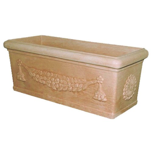 Vaso rettangolare resina - vaso,