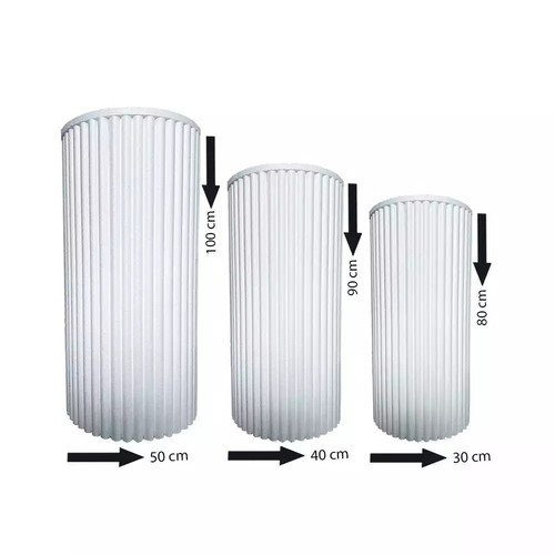 Set colonne ondulate in - set, 3