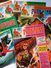 Phantom l' Uomo Mascherato ,lotto di 9 fumetti , 1972