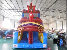 Galeone Gonfiabile Pirati Pvc  Scivolo 7x4x5,2 H