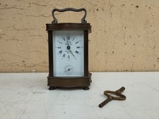 ANTICO L'EPÉE OROLOGIO OFFICIER UFFICIALE CASSA IN OTTONE CON MOVIMENTO A VISTA