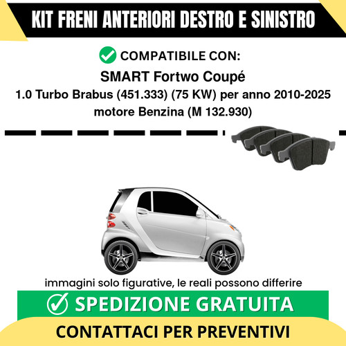 Pastiglie freno anteriori per - freno,