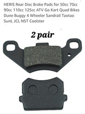 SET OF BRAKE PADS 110CC 125CC