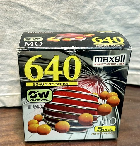 Dischi maxell 640 magneto - 5, mo-maxell