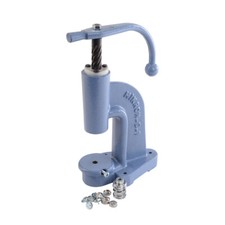 Pressa professionale per bottoni tappezzeria con frese, set di fustelle e bottoni