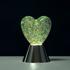 Lampada cuore argento - 3d,
